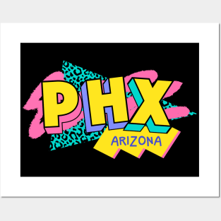 Phoenix, Arizona Retro 90s Logo Posters and Art